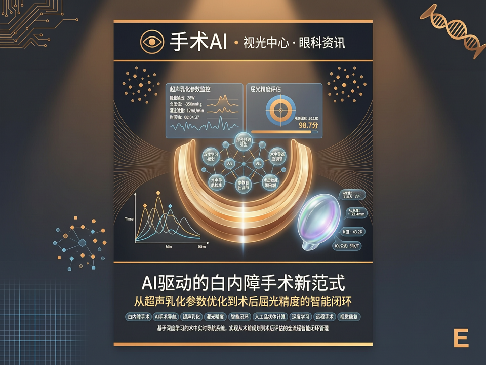 AI驱动的白内障手术新范式:从超声乳化参数优化到术后屈光精度的智能闭环