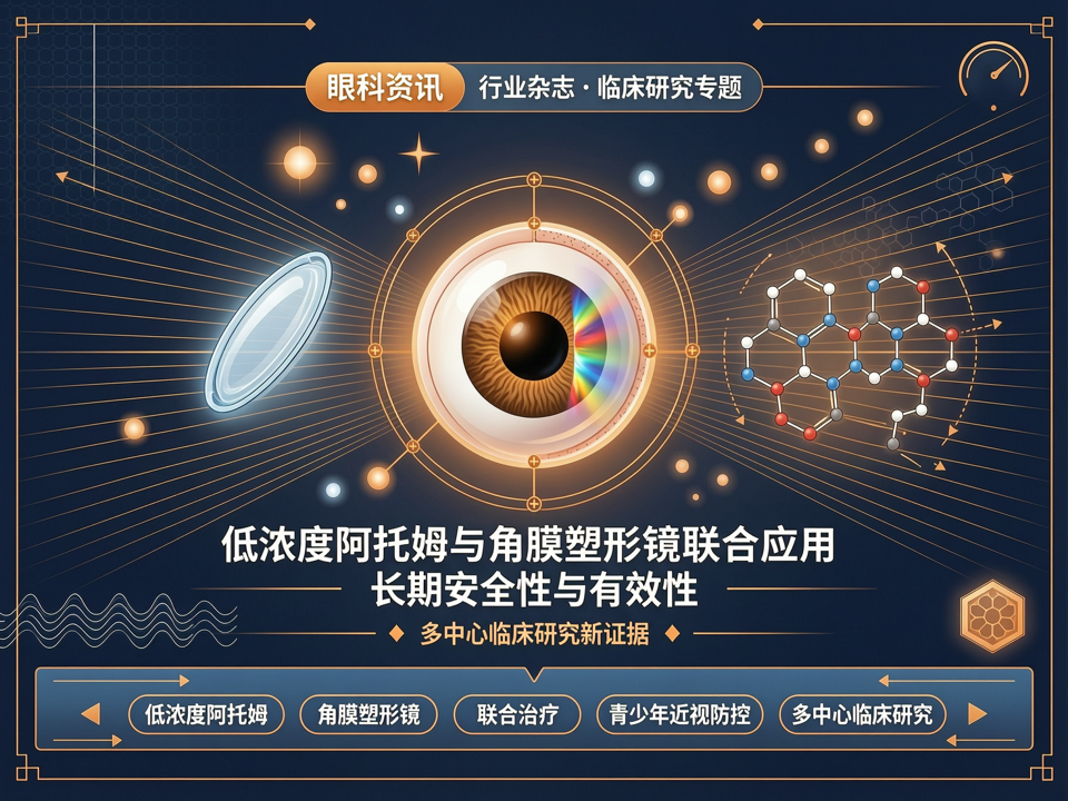 低浓度阿托品与角膜塑形镜联合应用的长期安全性与有效性:多中心临床研究新证据