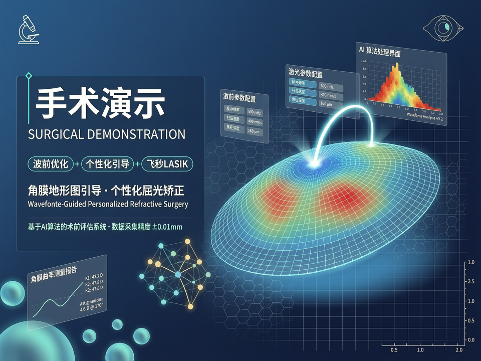 人工智能与复杂屈光手术演示:从波前优化到个性化角膜地形图引导的精准飞秒激光应用
