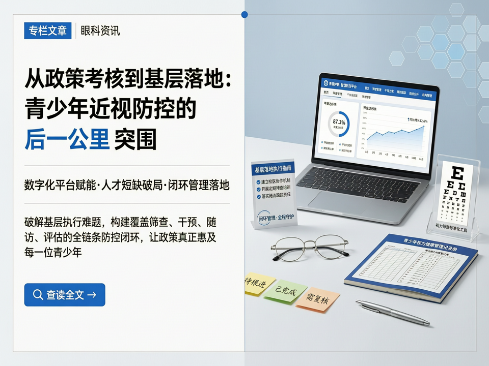 从政策考核到基层落地:青少年近视防控的“最后一公里”突围