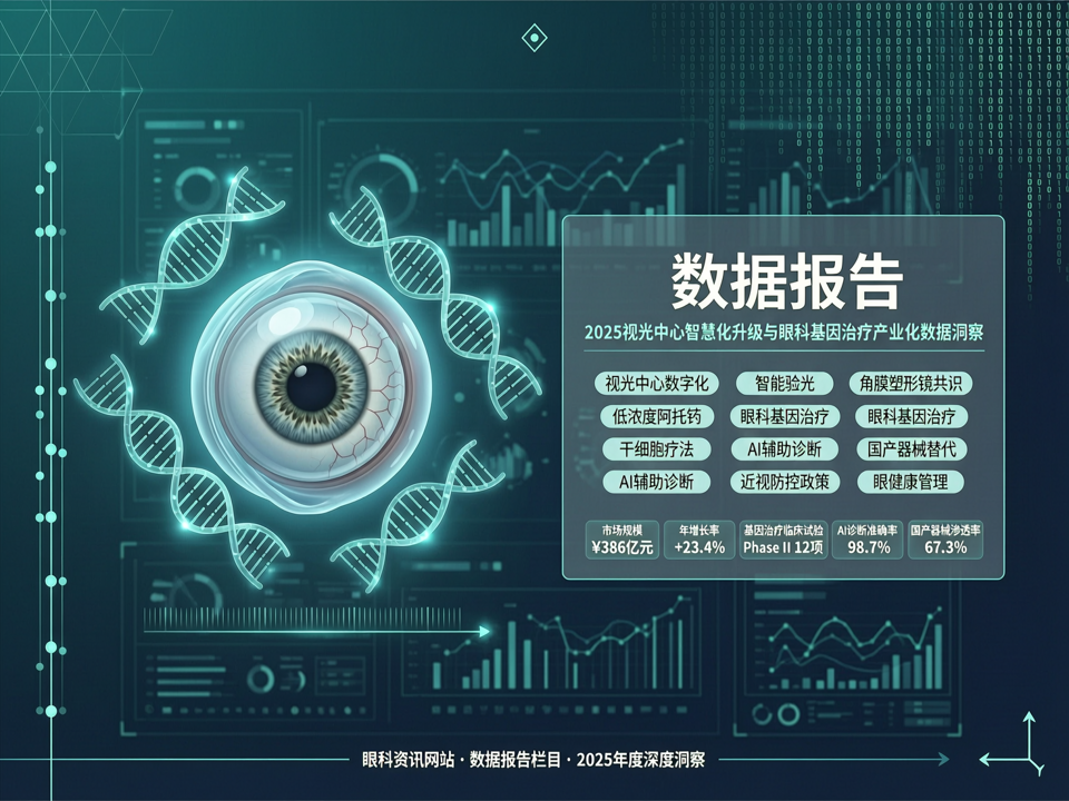 数据报告 | 2025视光中心智慧化升级与眼科基因治疗产业化数据洞察