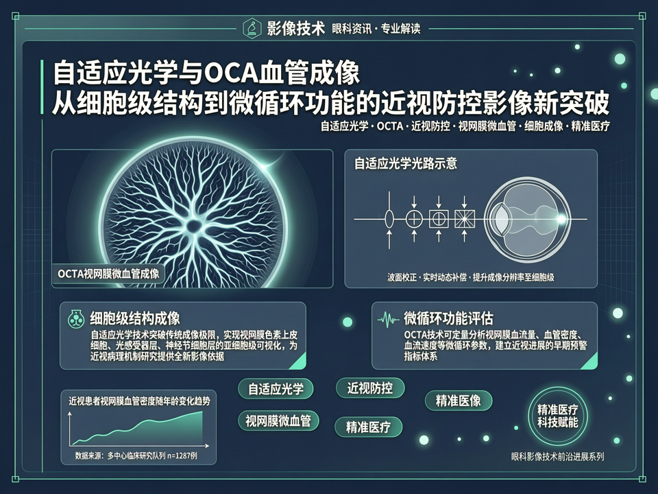 自适应光学与OCT血管成像:从细胞级结构到微循环功能的近视防控影像新突破