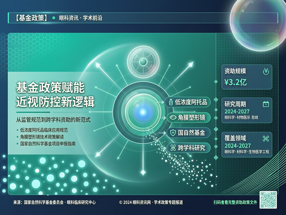 基金政策赋能:从低浓度阿托品监管到眼视光跨学科研究的资助新逻辑