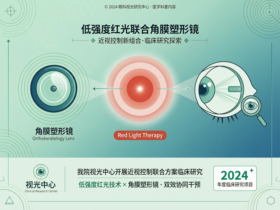 低强度红光技术联合角膜塑形镜:我院视光中心探索近视控制新组合的临床研究