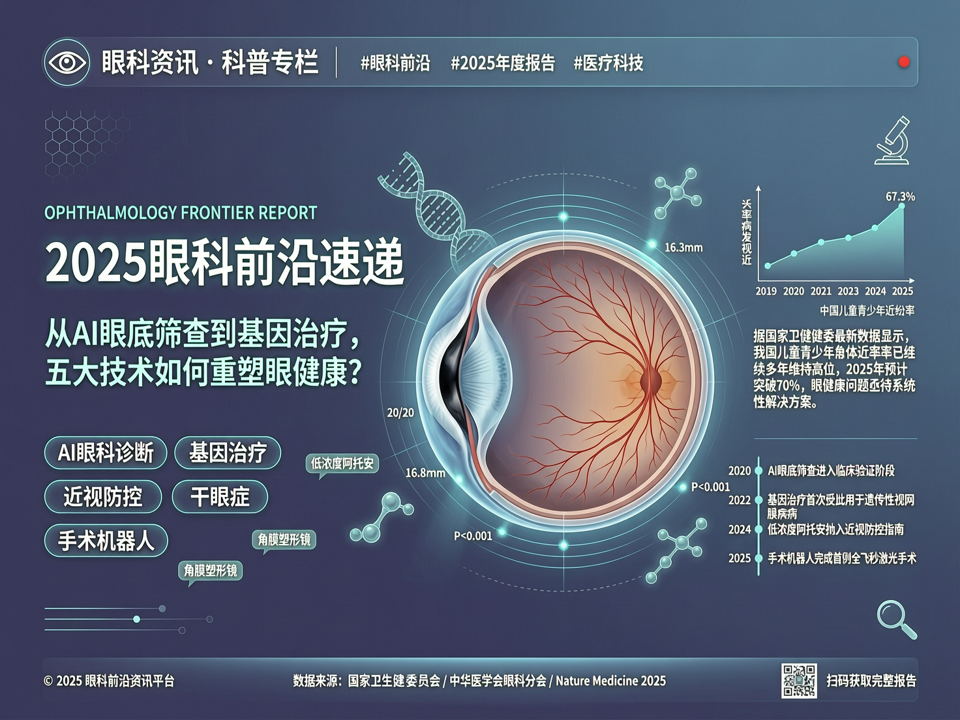 2025眼科前沿速递:从AI眼底筛查到基因治疗,五大技术如何重塑眼健康?