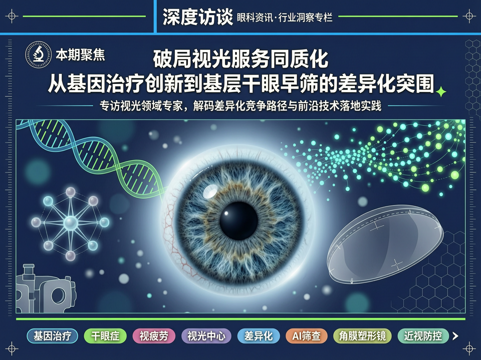 深度访谈 | 破局视光服务同质化:从基因治疗创新到基层干眼早筛的差异化突围