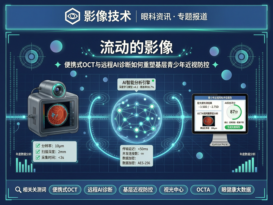 流动的影像:便携式OCT与远程AI诊断如何重塑基层青少年近视防控