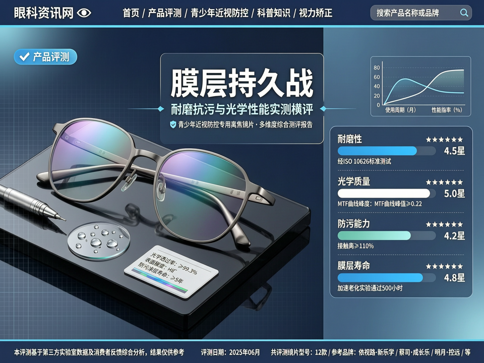 智能离焦镜片“膜层持久战”:耐磨抗污与光学性能实测横评