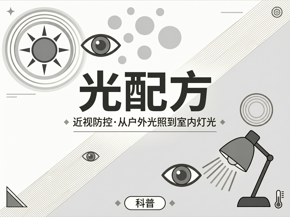 近视防控“光配方”:从户外光照到室内灯光,如何科学优化孩子的用眼环境?