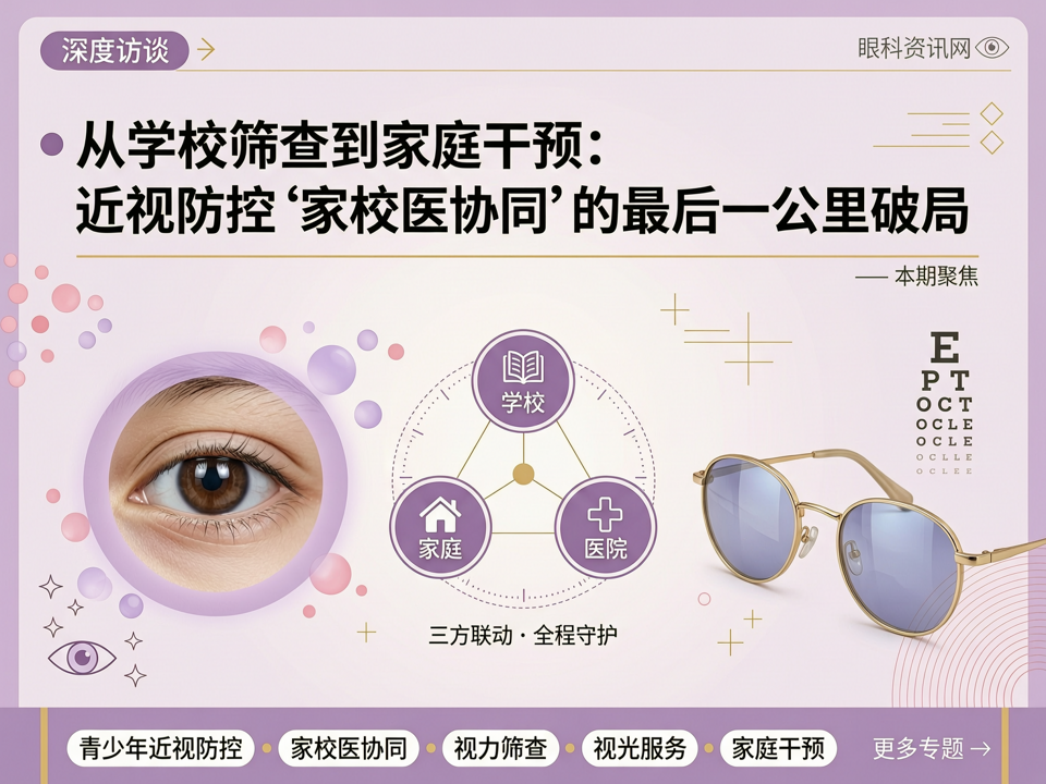 深度访谈 | 从学校筛查到家庭干预:近视防控“家校医协同”的最后一公里破局