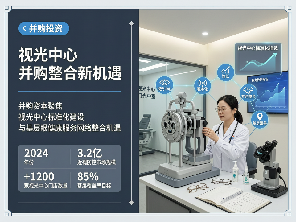 并购资本聚焦“视光中心标准化”与“基层眼健康服务网络”的整合新机遇