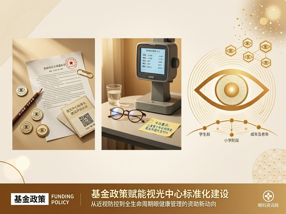 基金政策赋能视光中心标准化建设:从近视防控到全生命周期眼健康管理的资助新动向