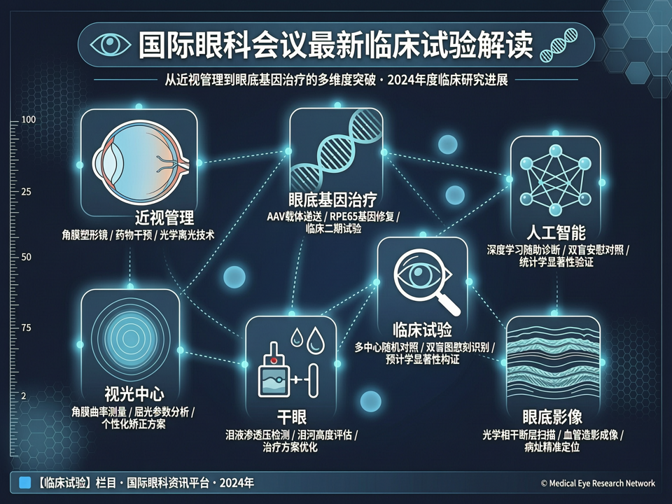 国际眼科会议最新临床试验解读:从近视管理到眼底基因治疗的多维度突破