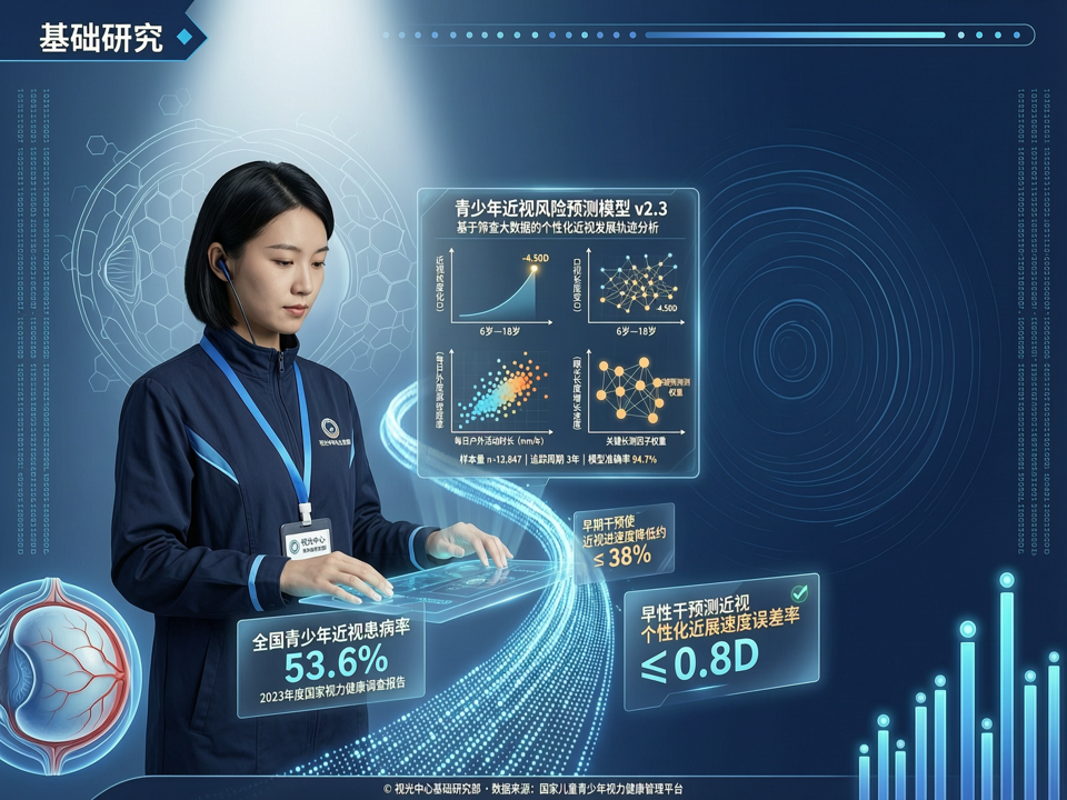 视光中心数字化升级中的基础研究支撑:从筛查大数据到个性化近视预测模型