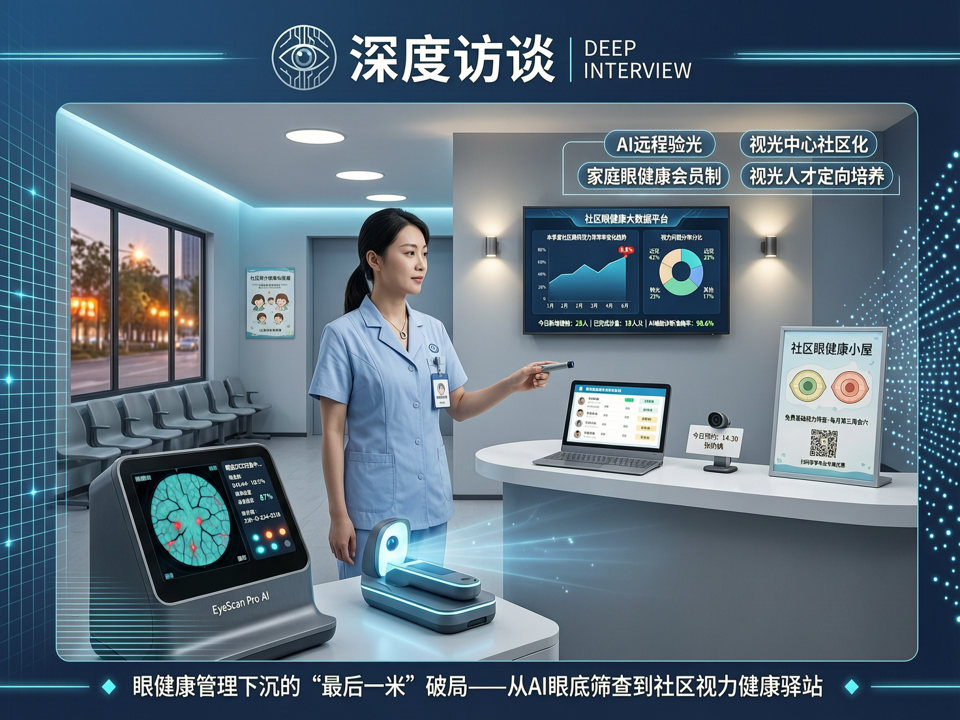 深度访谈 | 从AI眼底筛查到社区视力健康驿站:眼健康管理下沉的“最后一米”破局