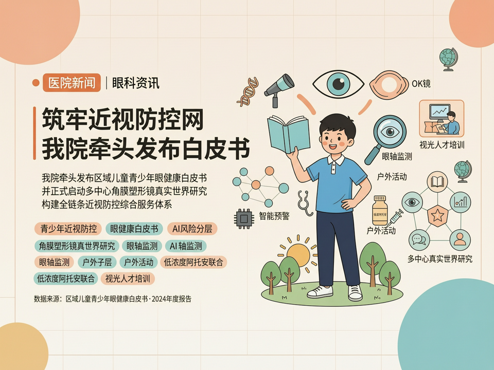 筑牢近视防控网:我院牵头发布区域儿童青少年眼健康白皮书并启动多中心角膜塑形镜真实世界研究
