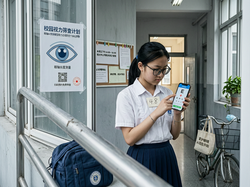 眼轴AI预测模型与校园筛查大数据融合:近视防控的个体化预警新前沿