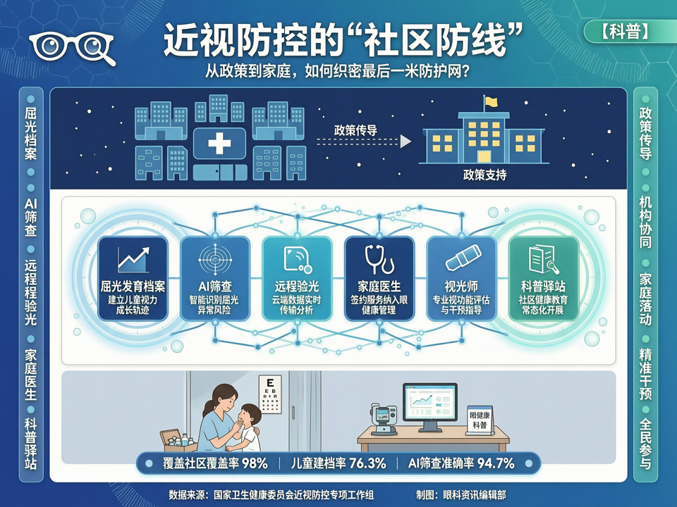 近视防控的“社区防线”:从政策到家庭,如何织密最后一米防护网?