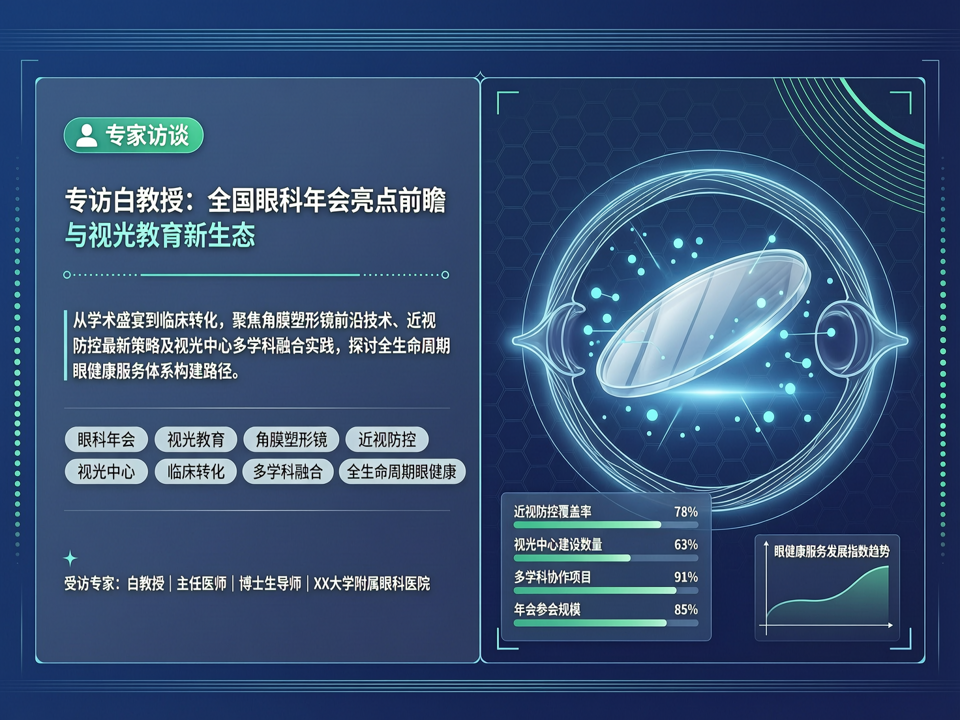 专访白教授:全国眼科年会亮点前瞻与视光教育新生态——从学术盛宴到临床转化