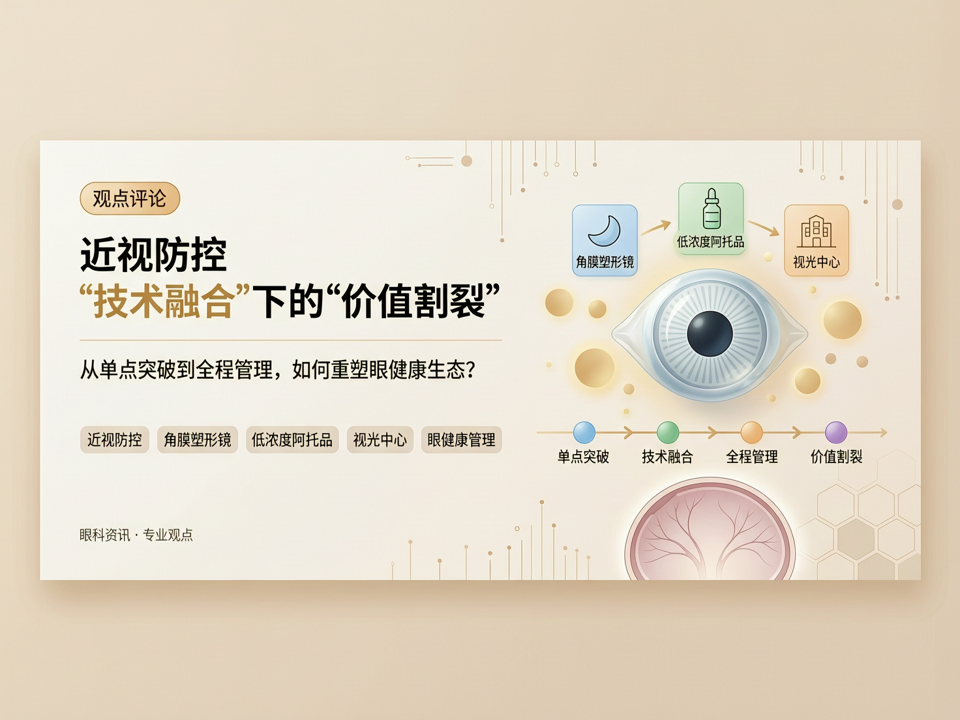 近视防控“技术融合”下的“价值割裂”:从单点突破到全程管理,如何重塑眼健康生态?