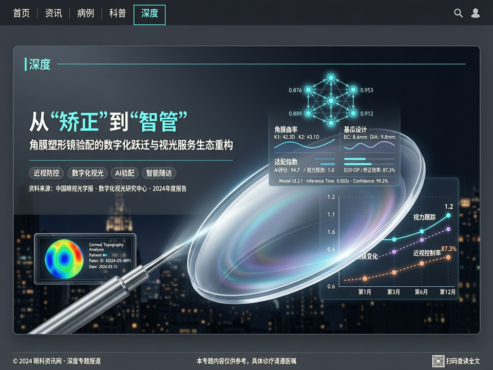 深度 | 从‘矫正’到‘智管’:角膜塑形镜验配的数字化跃迁与视光服务生态重构