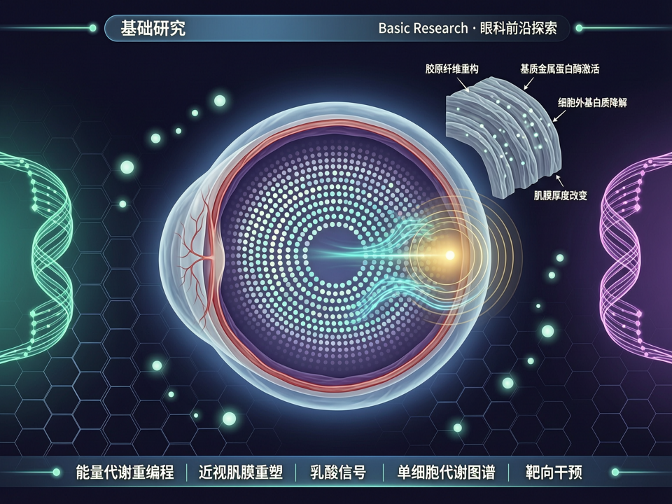 视网膜“能量代谢重编程”在近视巩膜重塑中的核心作用:从单细胞代谢图谱到靶向干预新策略