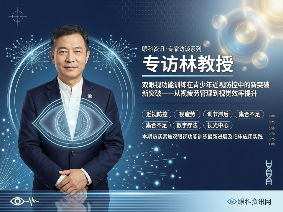 专访林教授:双眼视功能训练在青少年近视防控中的新突破——从视疲劳管理到视觉效率提升