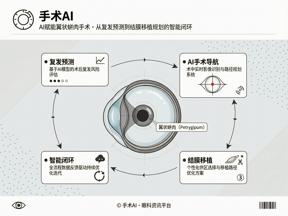 AI赋能翼状胬肉手术:从复发预测到结膜移植规划的智能闭环