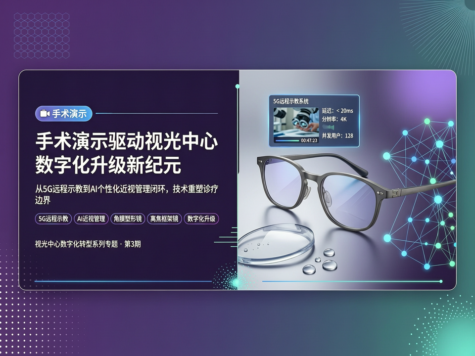 手术演示驱动视光中心数字化升级:从5G远程示教到AI个性化近视管理闭环