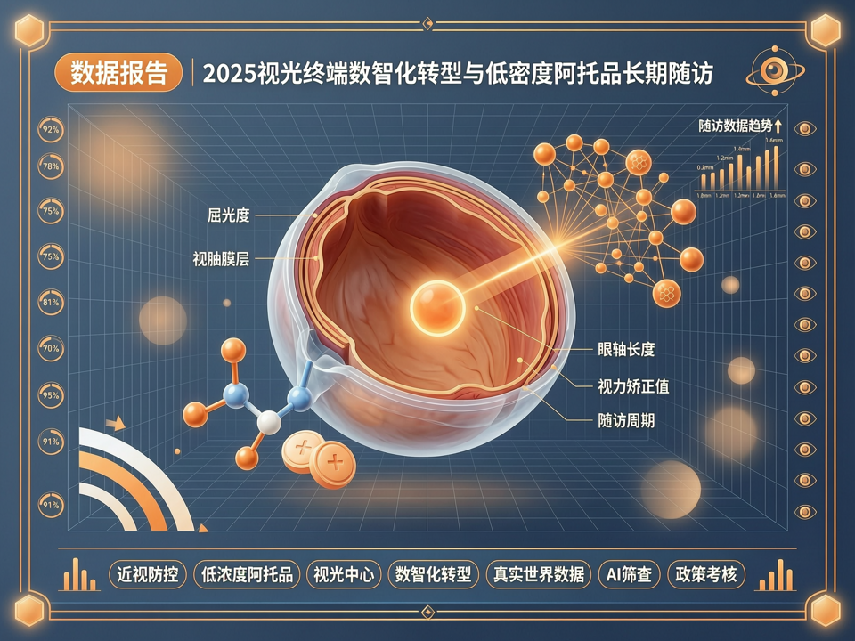 数据报告 | 2025视光终端数智化转型与低浓度阿托品长期随访:真实世界数据下的联合防控新路径