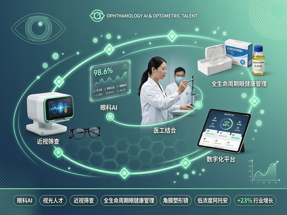 眼科AI与视光人才双轮驱动:从近视筛查到全生命周期眼健康管理的行业新生态