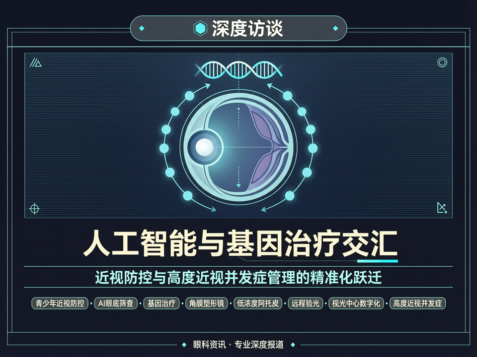 深度访谈 | 人工智能与基因治疗交汇:近视防控与高度近视并发症管理的精准化跃迁