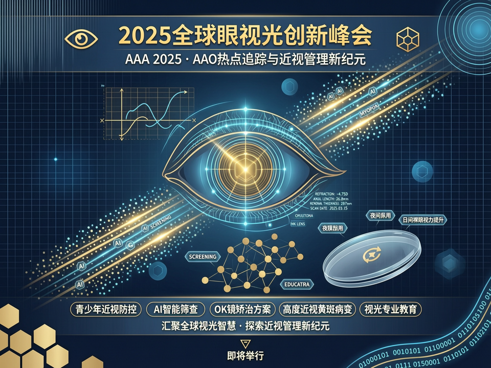 2025全球眼视光创新峰会:AAO热点追踪与近视管理新纪元