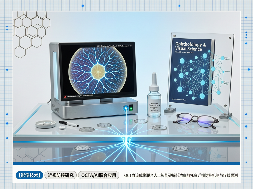 OCT血流成像联合AI:破解低浓度阿托品控制近视的视网膜微血管机制与疗效预测