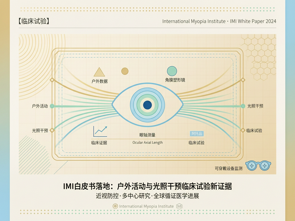 国际近视研究学会白皮书落地:户外活动与光照干预临床试验的全球多中心新证据