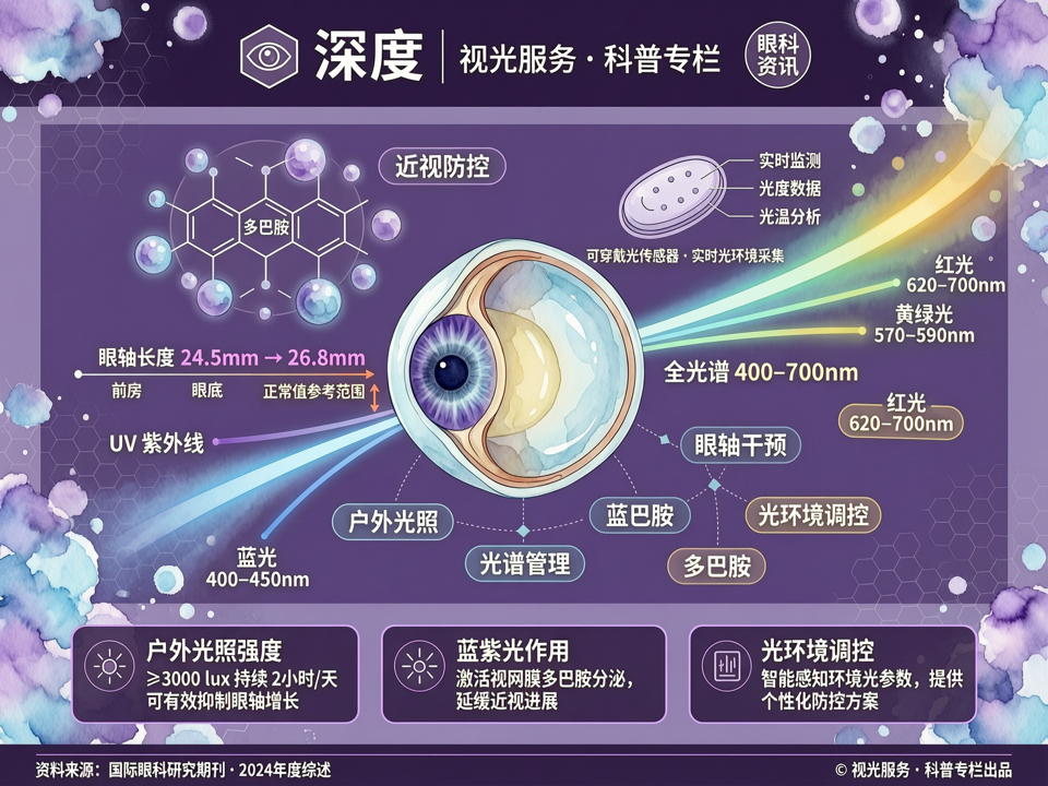 深度 | 从光学干预到光环境调控:近视防控的“光谱密码”与户外光照新证据