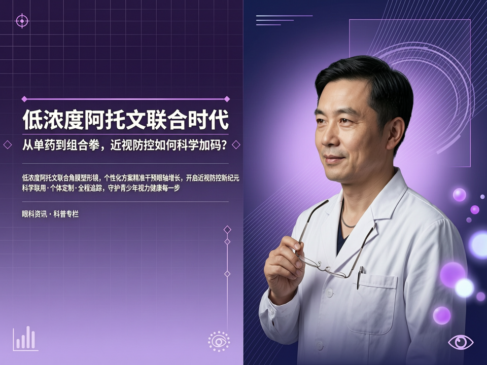 低浓度阿托品“联合时代”:从单药到组合拳,近视防控如何科学“加码”?