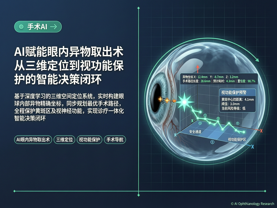 AI赋能眼内异物取出术:从三维定位到视功能保护的智能决策闭环