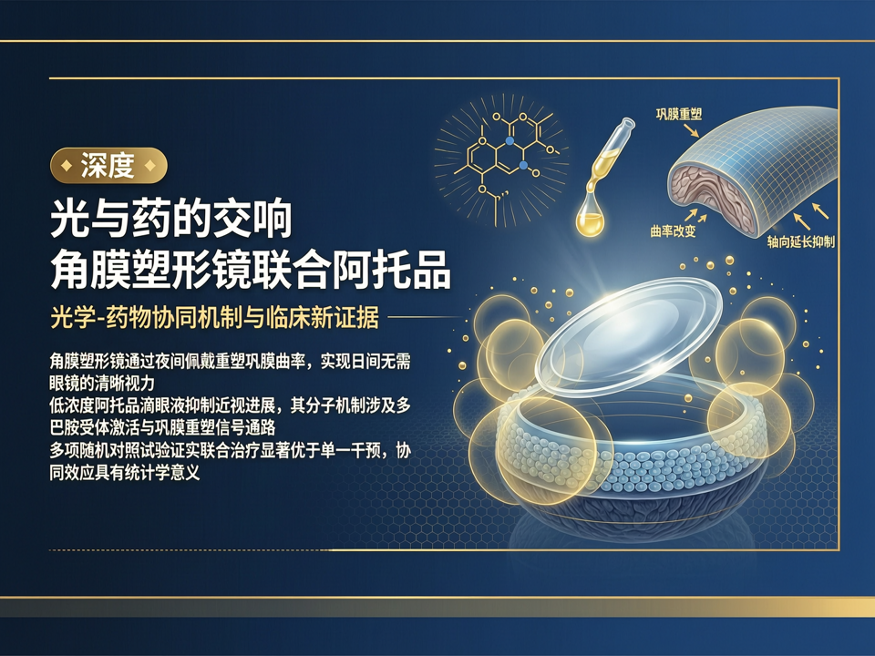 深度 | 光与药的交响:角膜塑形镜联合阿托品的光学-药物协同机制与临床新证据