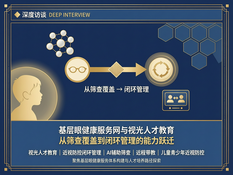 深度访谈 | 基层眼健康服务网与视光人才教育:从“筛查覆盖”到“闭环管理”的能力跃迁