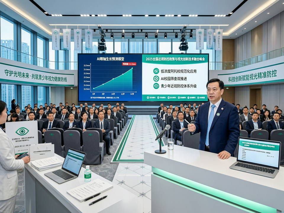 2025全国近视防控政策与视光创新技术融合峰会:低浓度阿托品规范化应用与AI校园筛查双推进