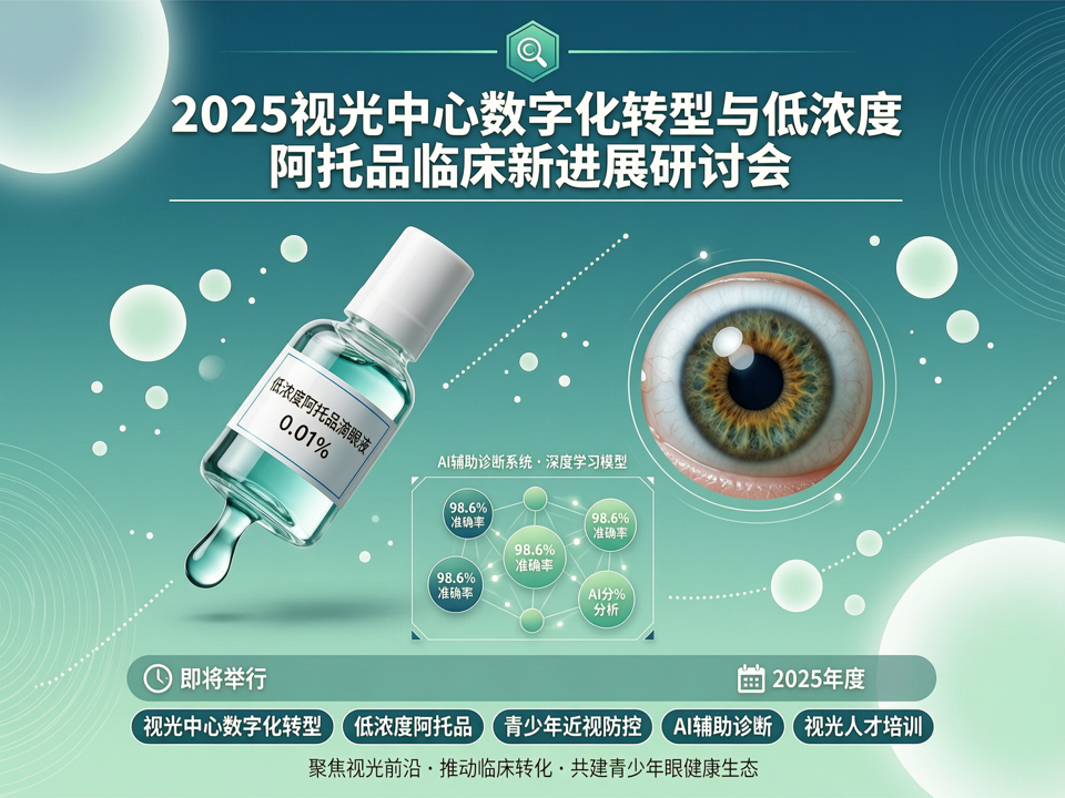2025视光中心数字化转型与低浓度阿托品临床新进展研讨会