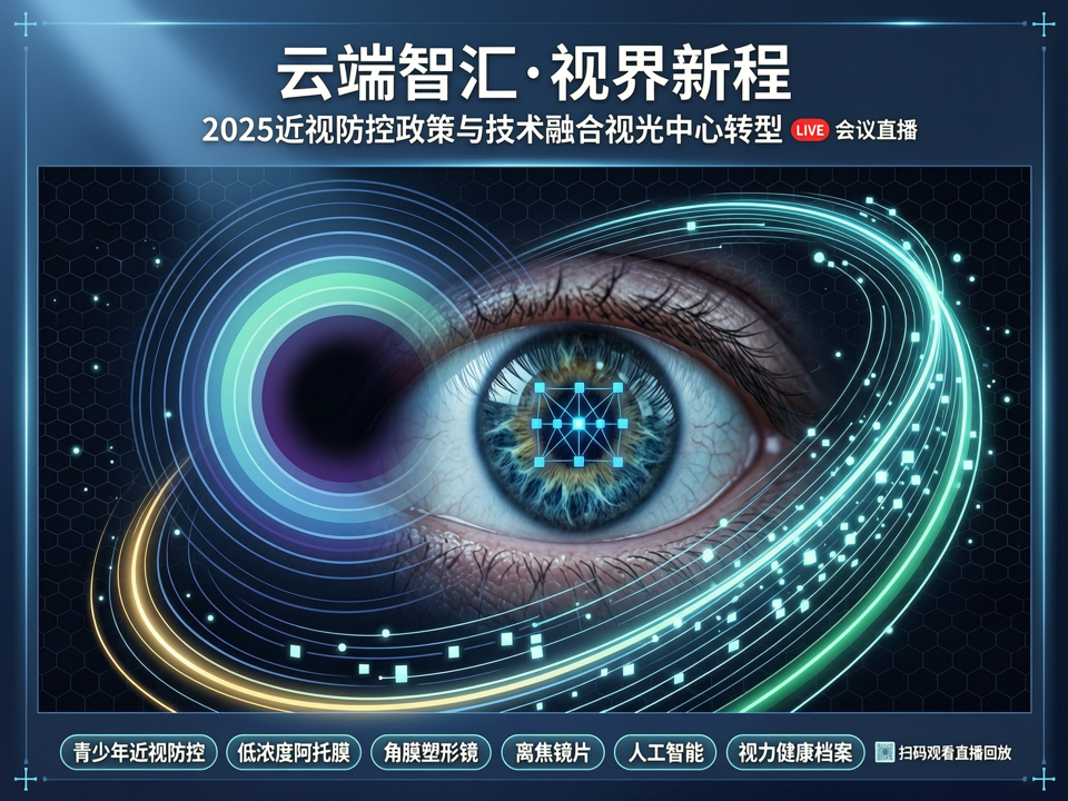 云端智汇·视界新程:会议直播解读2025近视防控政策与技术融合的视光中心转型