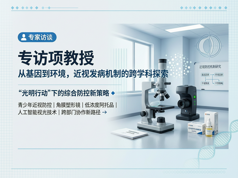 专访项教授:从基因到环境,近视发病机制的跨学科探索与“光明行动”下的综合防控新策略