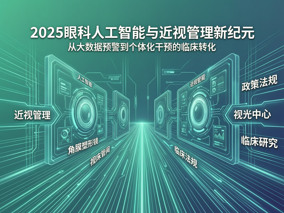 2025眼科人工智能与近视管理新纪元:从大数据预警到个体化干预的临床转化