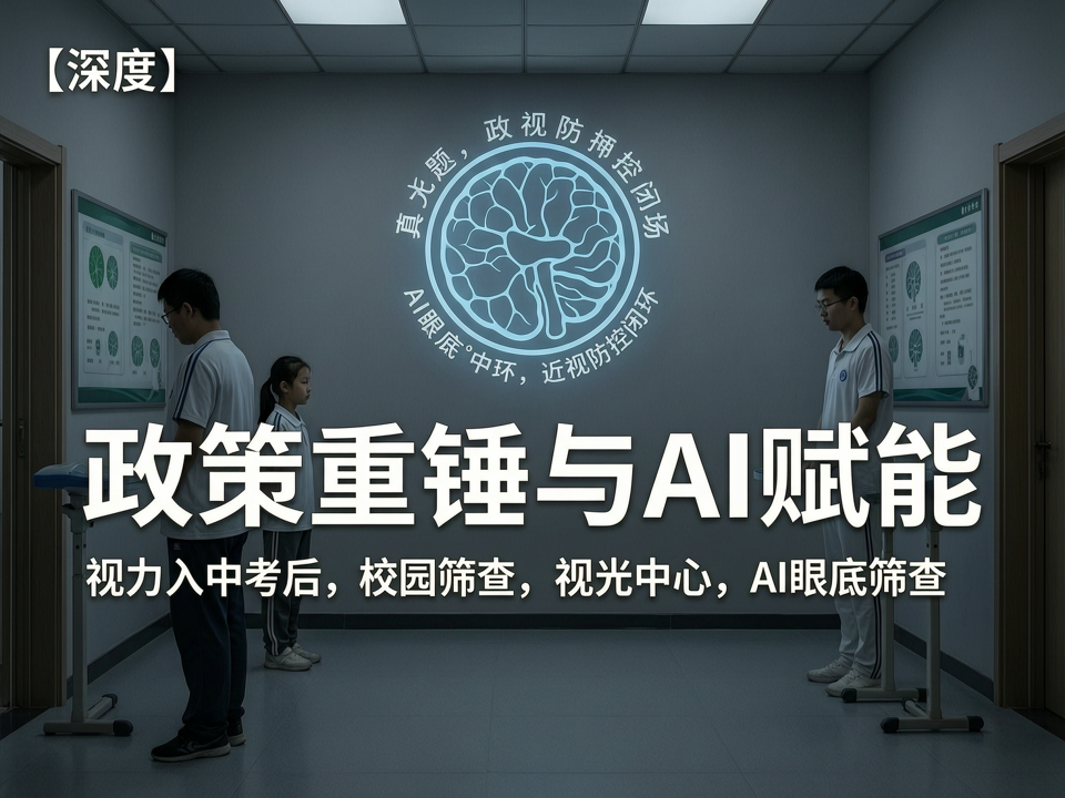 深度 | 政策重锤与AI赋能:视力入中考后,校园筛查的“真问题”与视光中心的“新战场”