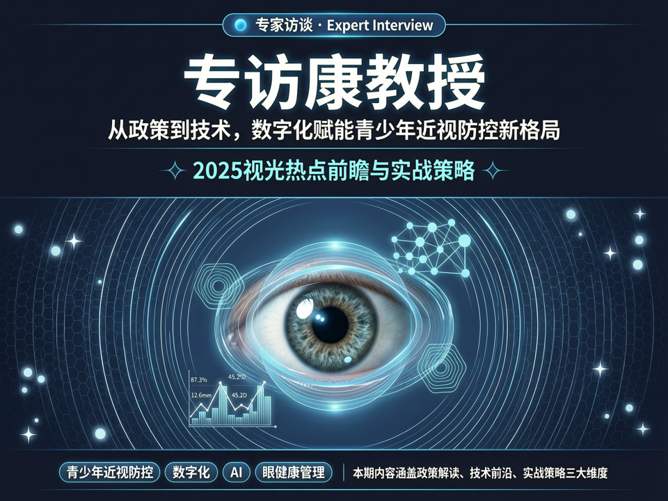 专访康教授:从政策到技术,数字化赋能青少年近视防控新格局——2025视光热点前瞻与实战策略