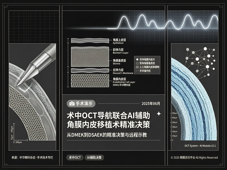 术中OCT导航联合AI辅助角膜内皮移植术手术演示:从DMEK到DSAEK的精准决策与远程示教