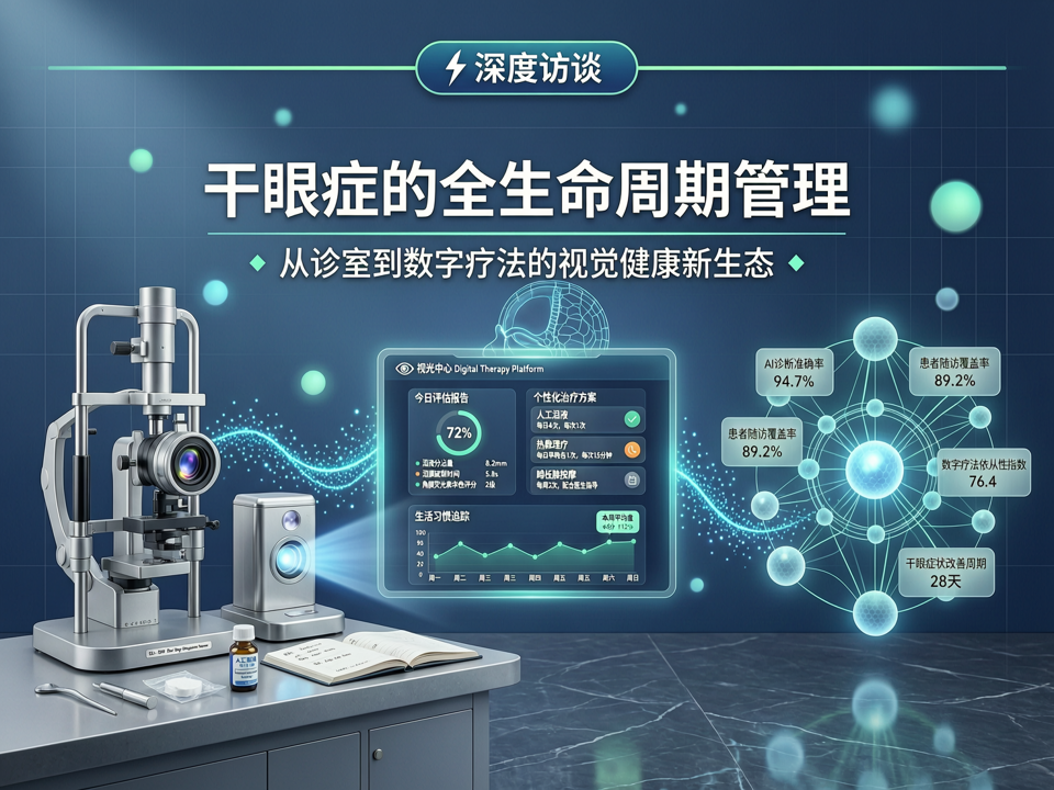 深度访谈 | 干眼症的全生命周期管理:从诊室到数字疗法的视觉健康新生态
