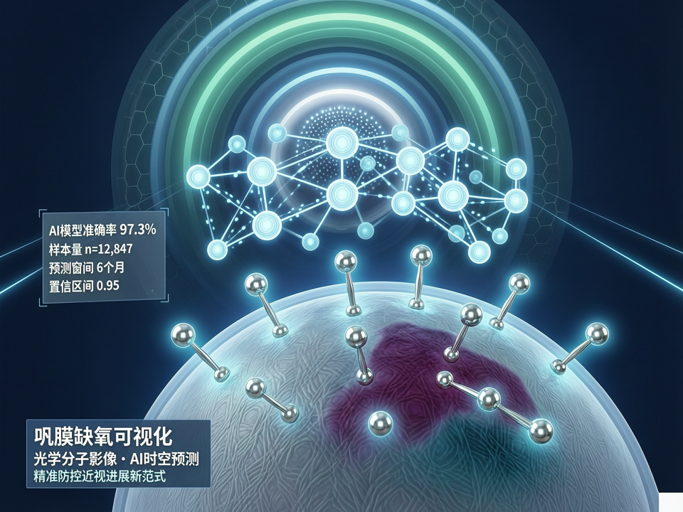 AI算法驱动的巩膜缺氧可视化:从分子探针到近视进展时空预测的智能新范式